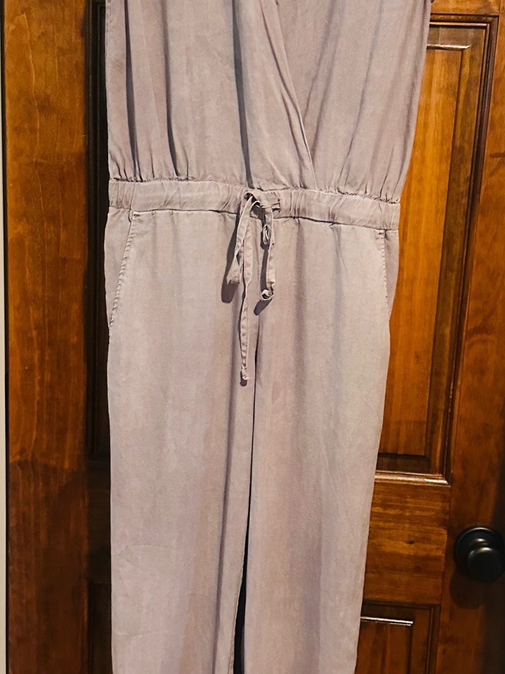 cloth & stone Lavender Tie-Waist Jumpsuit